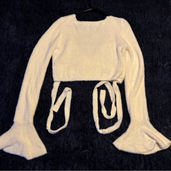 (LIKE NEW) Dolls Kill- Eternal Wrap Top in white - Picture 6 of 6